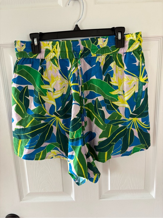FARM Rio Pants - FARM Rio for Anthropologie Tropical Print Pull-On Shorts Size Large